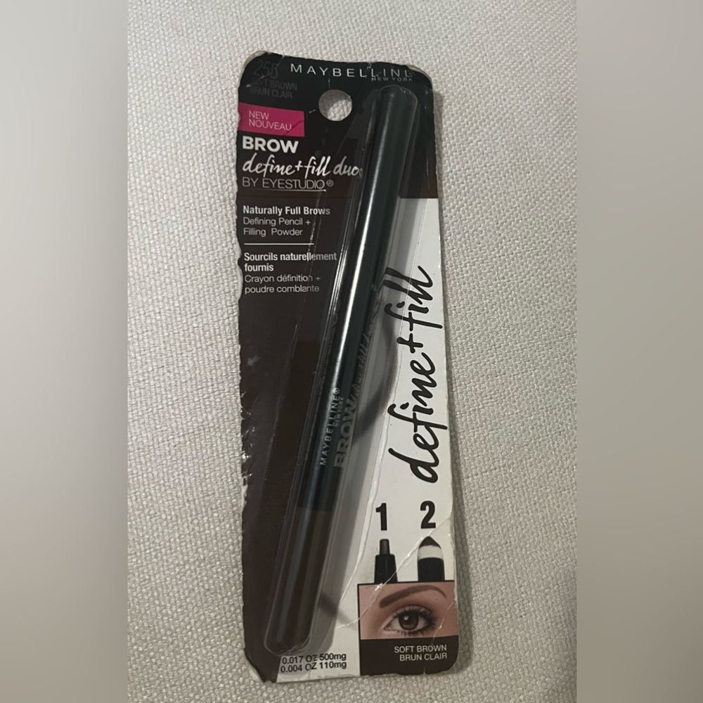 Maybelline Brow Define + Fill Duo in 255 Soft Brown Discontinued